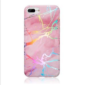Pink Holographic Marble Case for iPhone 7/8 Plus